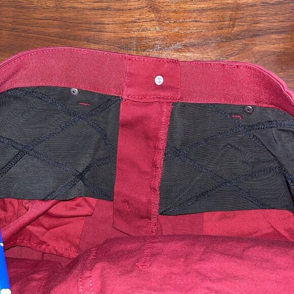 NWT Christopher & Banks Signature Slimming Red Modern Fit Ankle Fit Pants Size 8 - Picture 7 of 8